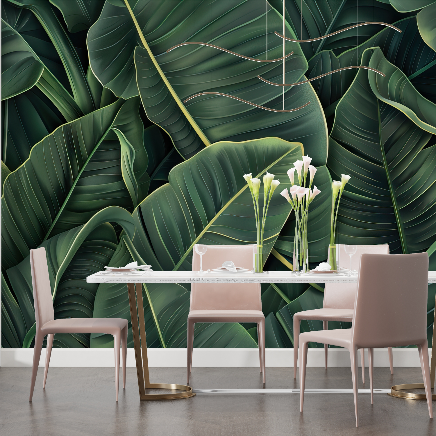 Green Tropical Wallpaper | Murals Wallpaper