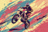 Motocross Graffiti Wallpaper | Murals Wallpaper