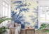Blue Pond Toile Wallpaper | Murals Wallpaper
