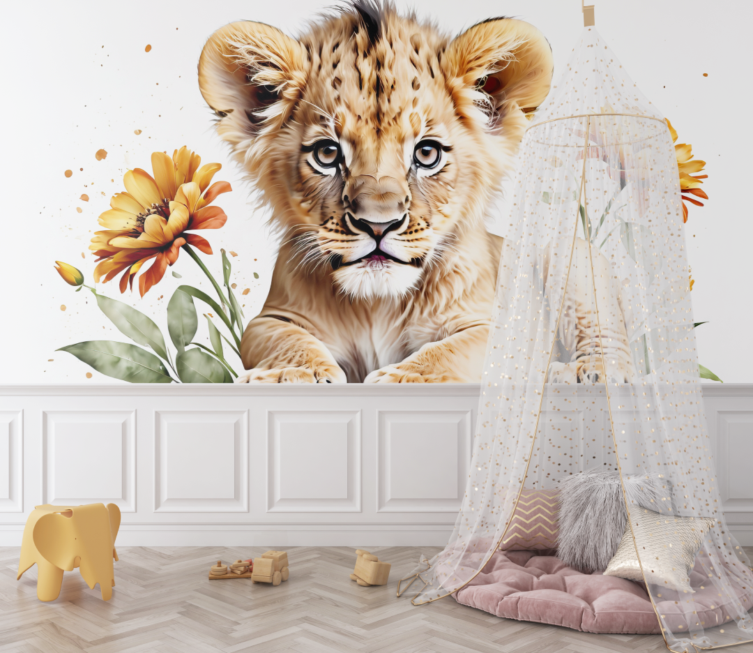 Pastel Lion Wallpaper | Murals Wallpaper