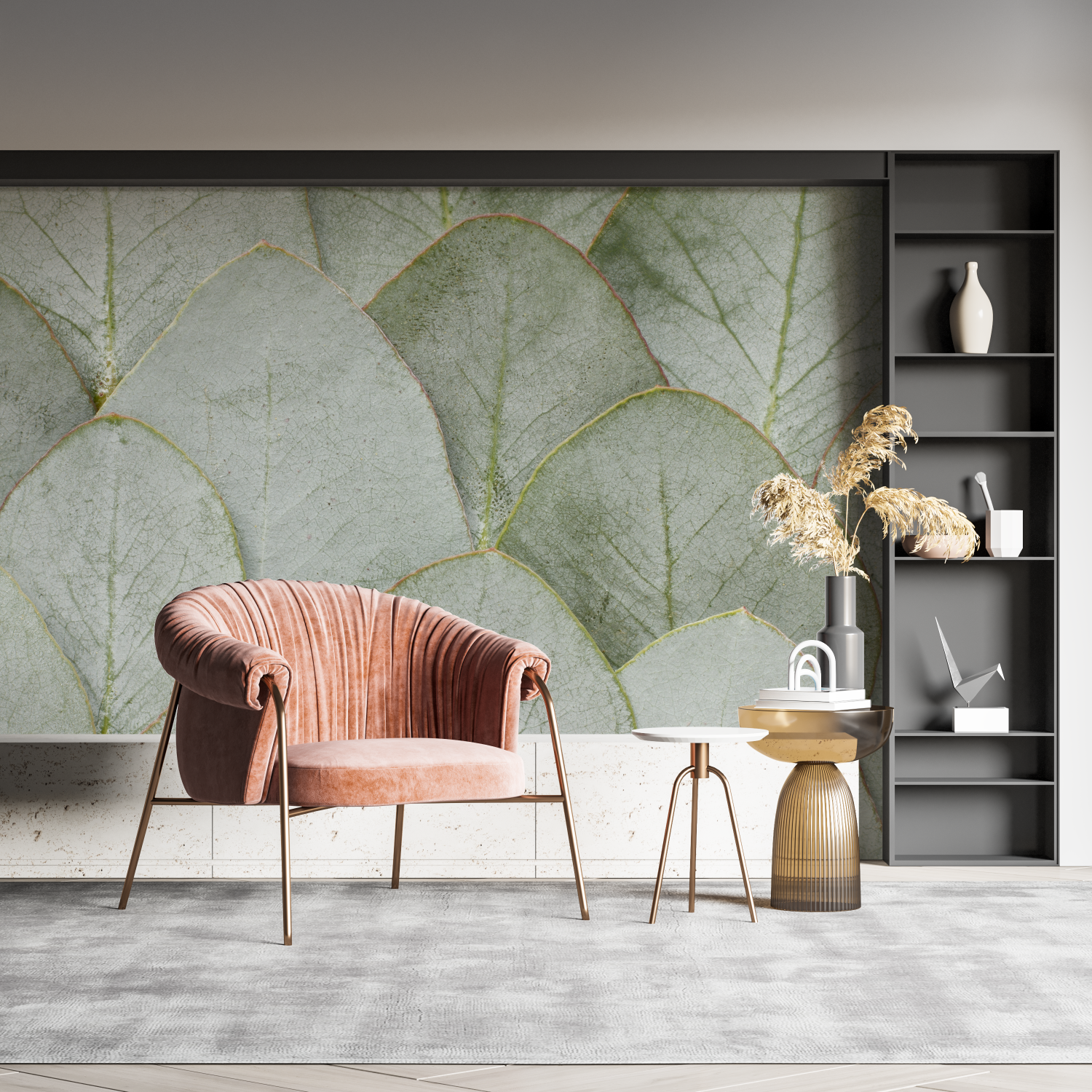 Large Green Leaf Wallpaper | Murals Wallpaper