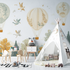 Papier peint montgolfiere et an...x de la foret chambre bebe