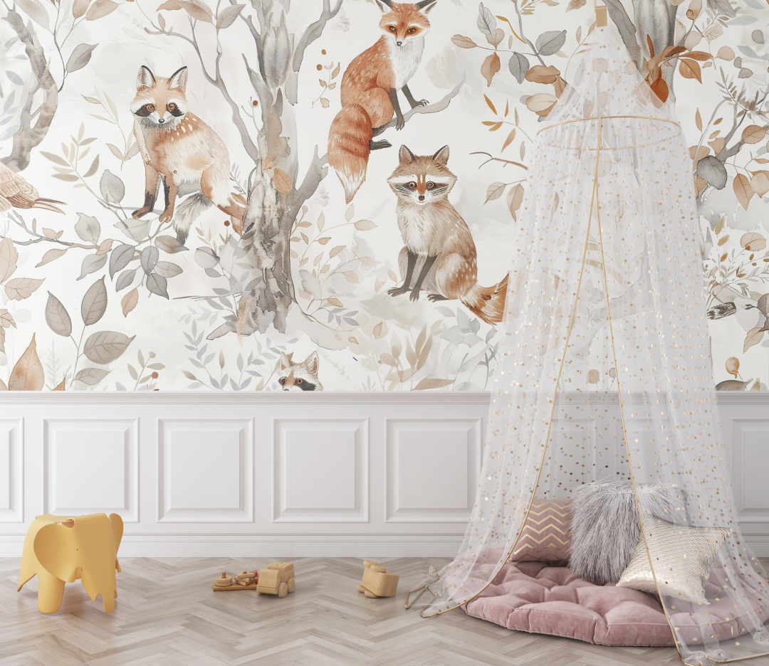 Scandinavian Fox Wallpaper | Murals Wallpaper