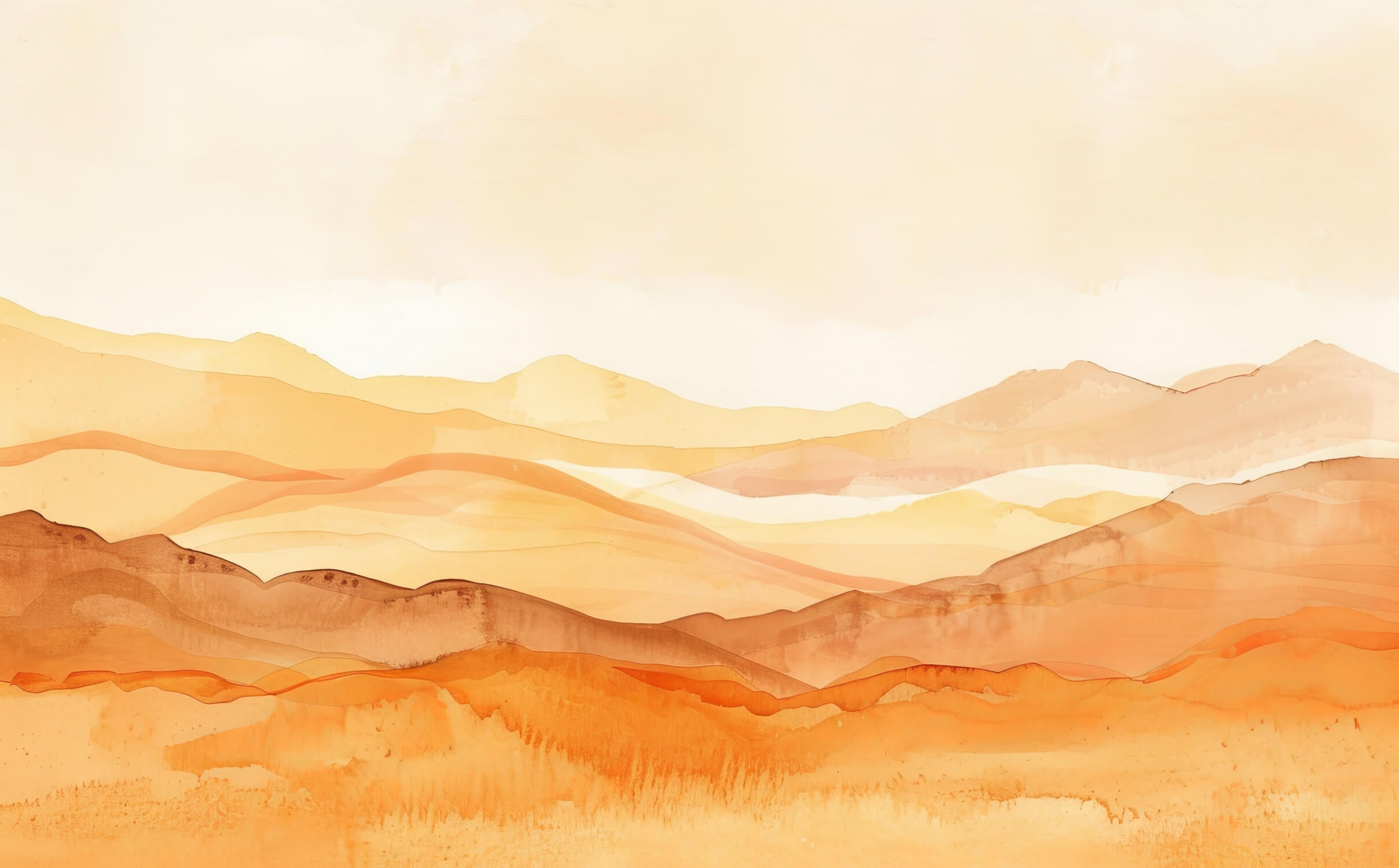 Orange Mountain Wallpaper | Murals Wallpaper