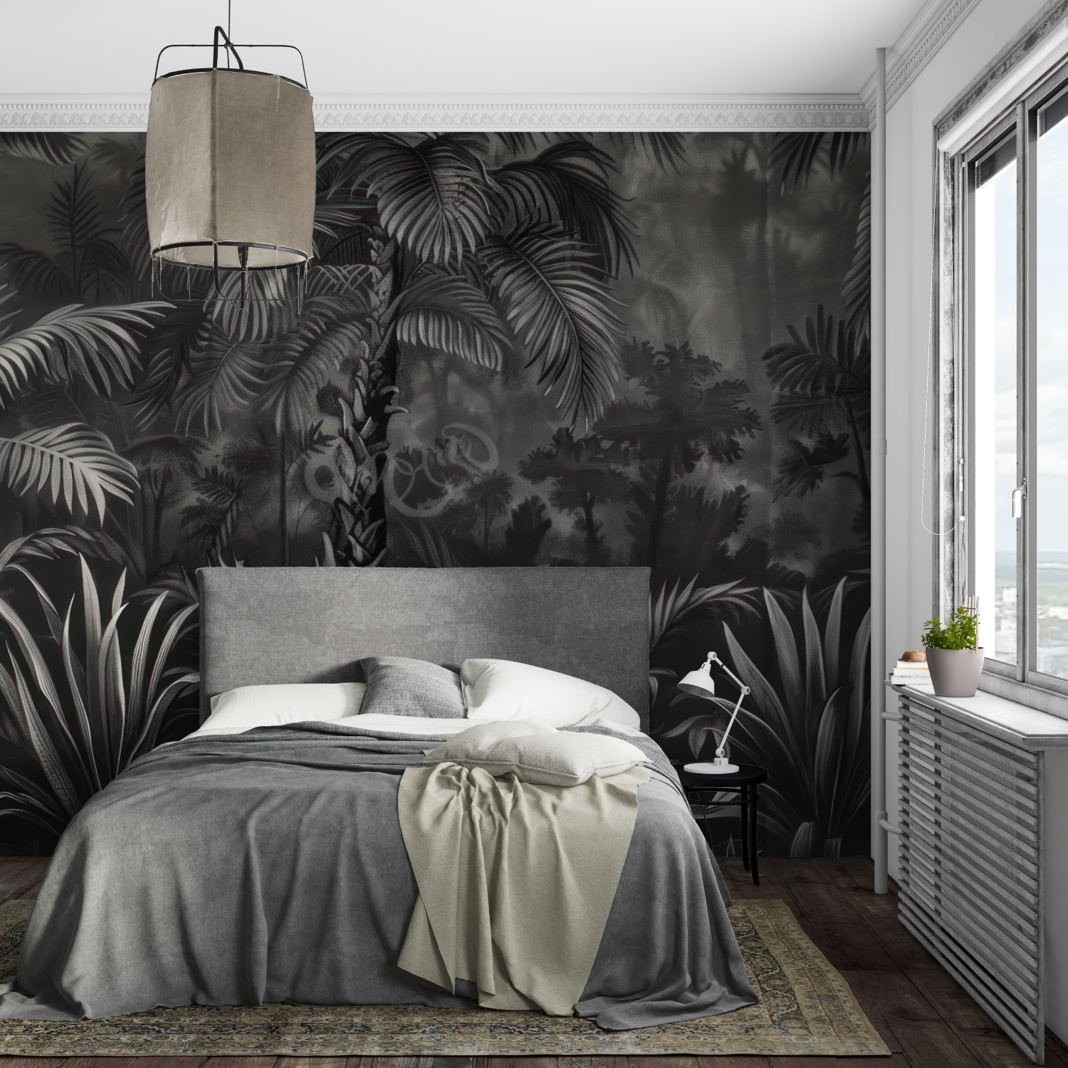Tropical Black Wallpaper | Murals Wallpaper
