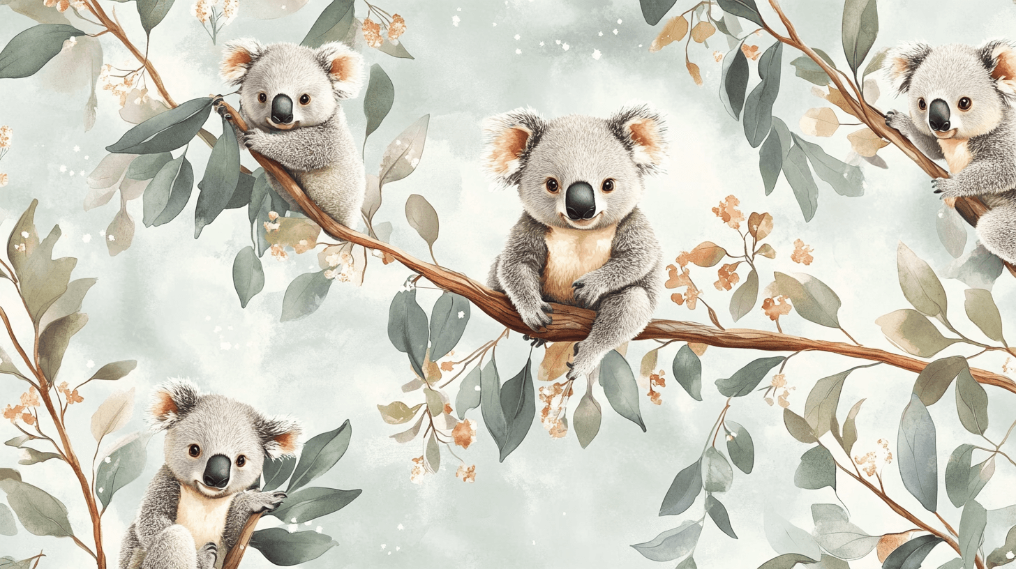 Koala and First Stars Wallpaper | Murals Wallpaper