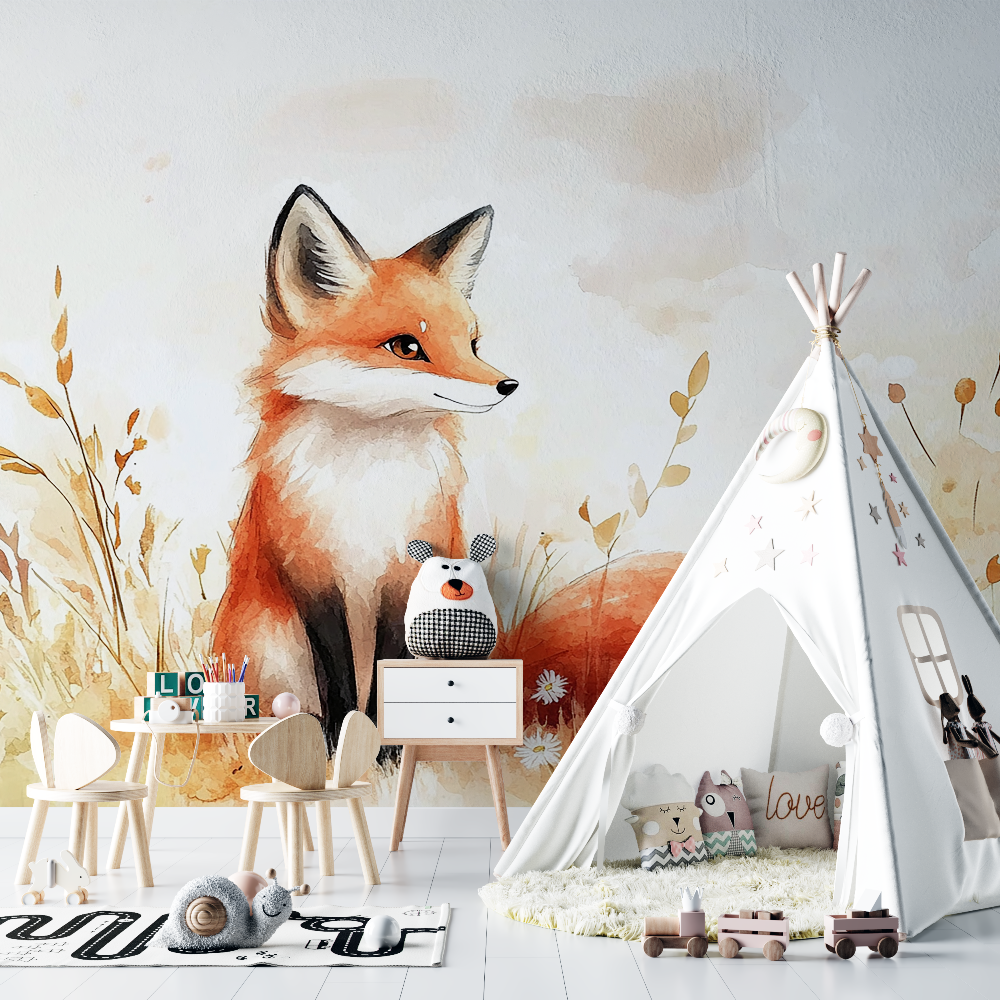 Fox Wallpaper for Baby Room | Murals Wallpaper