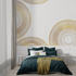 Gold Round Wallpaper Bathroom | Murals Wallpaper