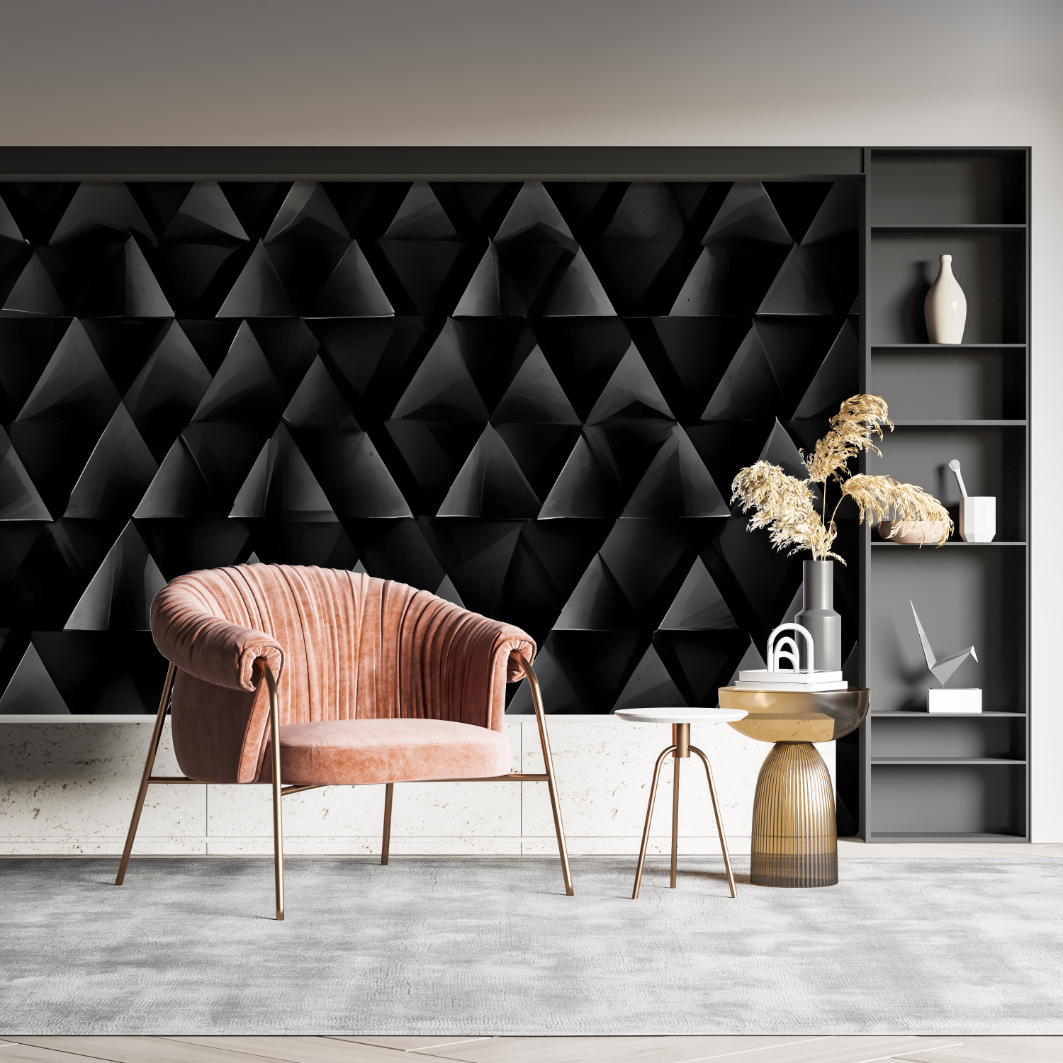 Black Triangle Wallpaper | Murals Wallpaper