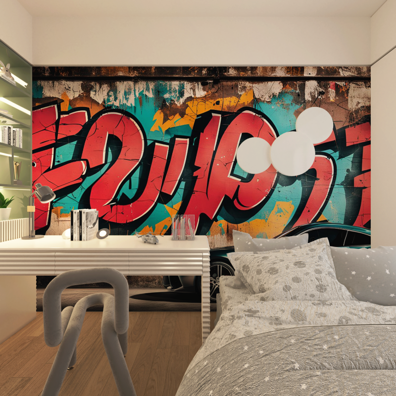 Racing Car Graffiti Wallpaper | Murals Wallpaper