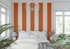 Orange Stripe Wallpaper | Murals Wallpaper