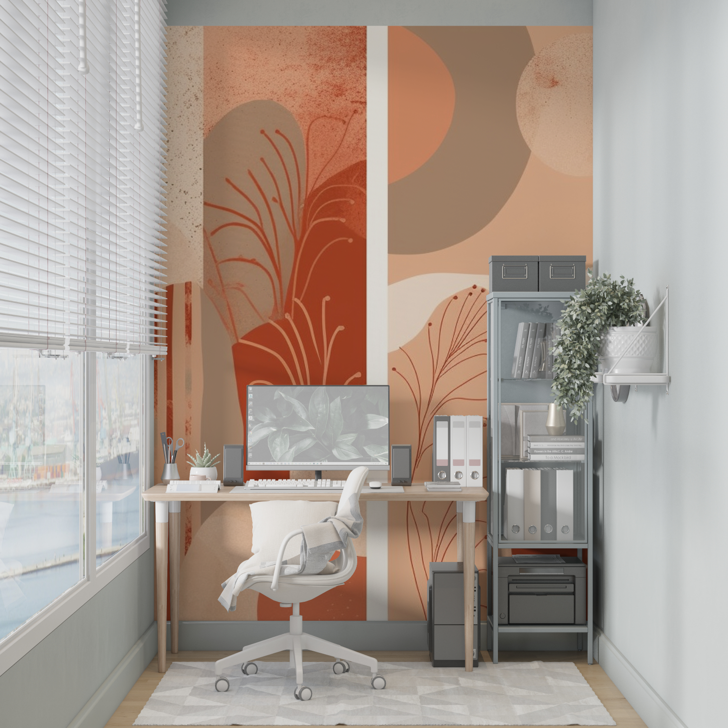 Papier Peint Arc En Ciel Terrakotta – Panorama-Wandbild