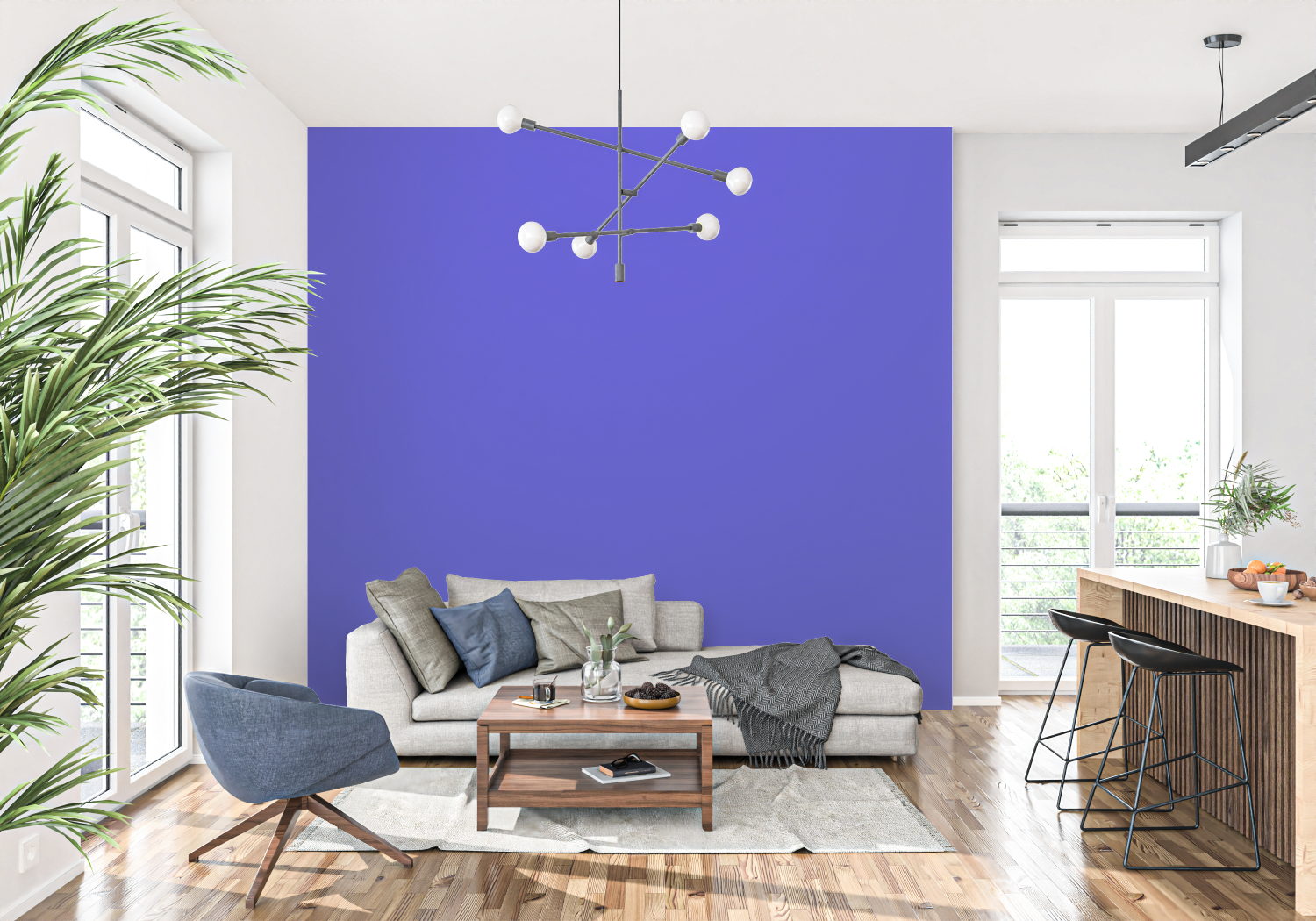 Majorelle Blue Wallpaper | Murals Wallpaper