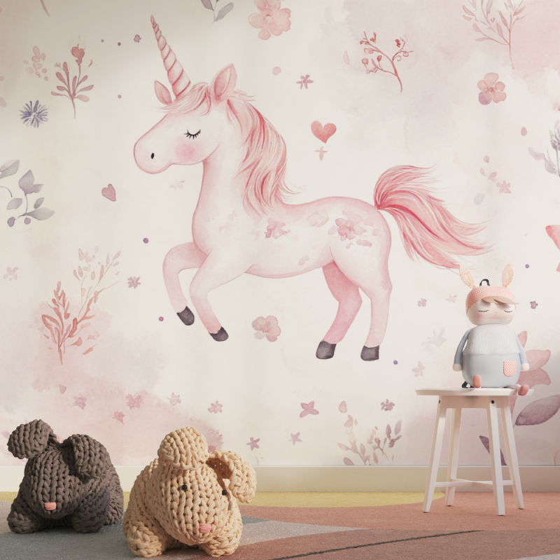 Legendary Friendship Unicorn Wallpaper | Murals Wallpaper