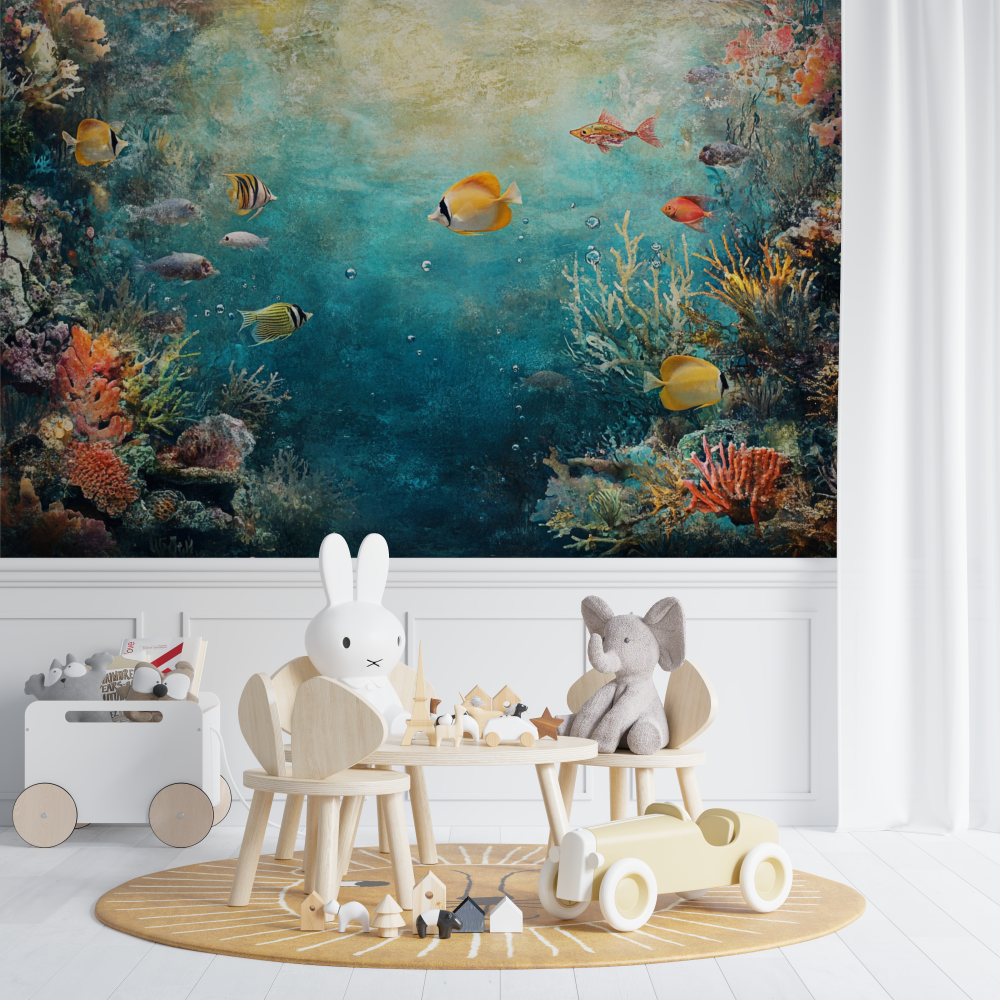 Marine Wallpaper with Ocean Backgrounds and Fish | Murals Wallpaper