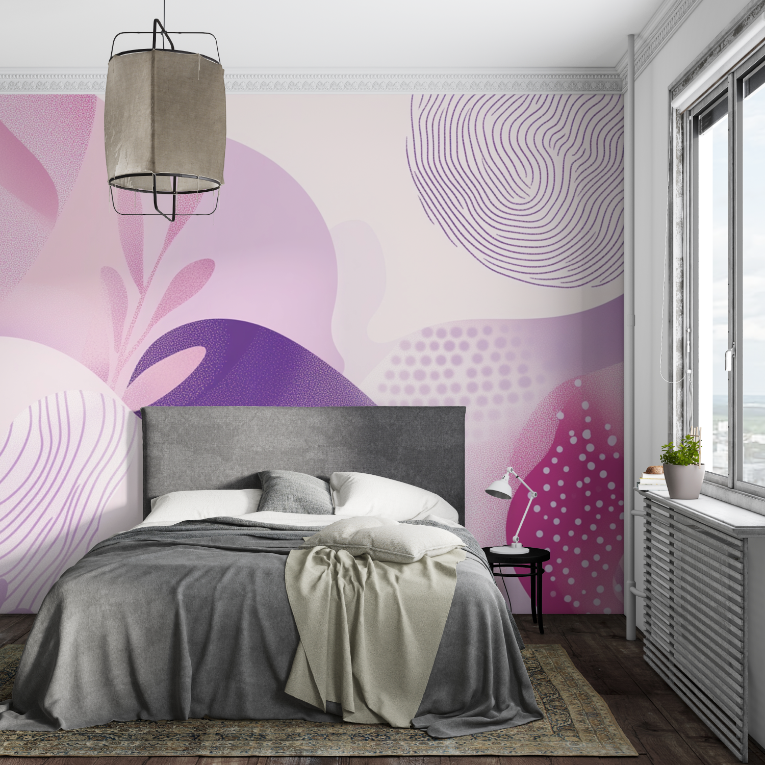 Pink and Purple Wallpaper | Murals Wallpaper