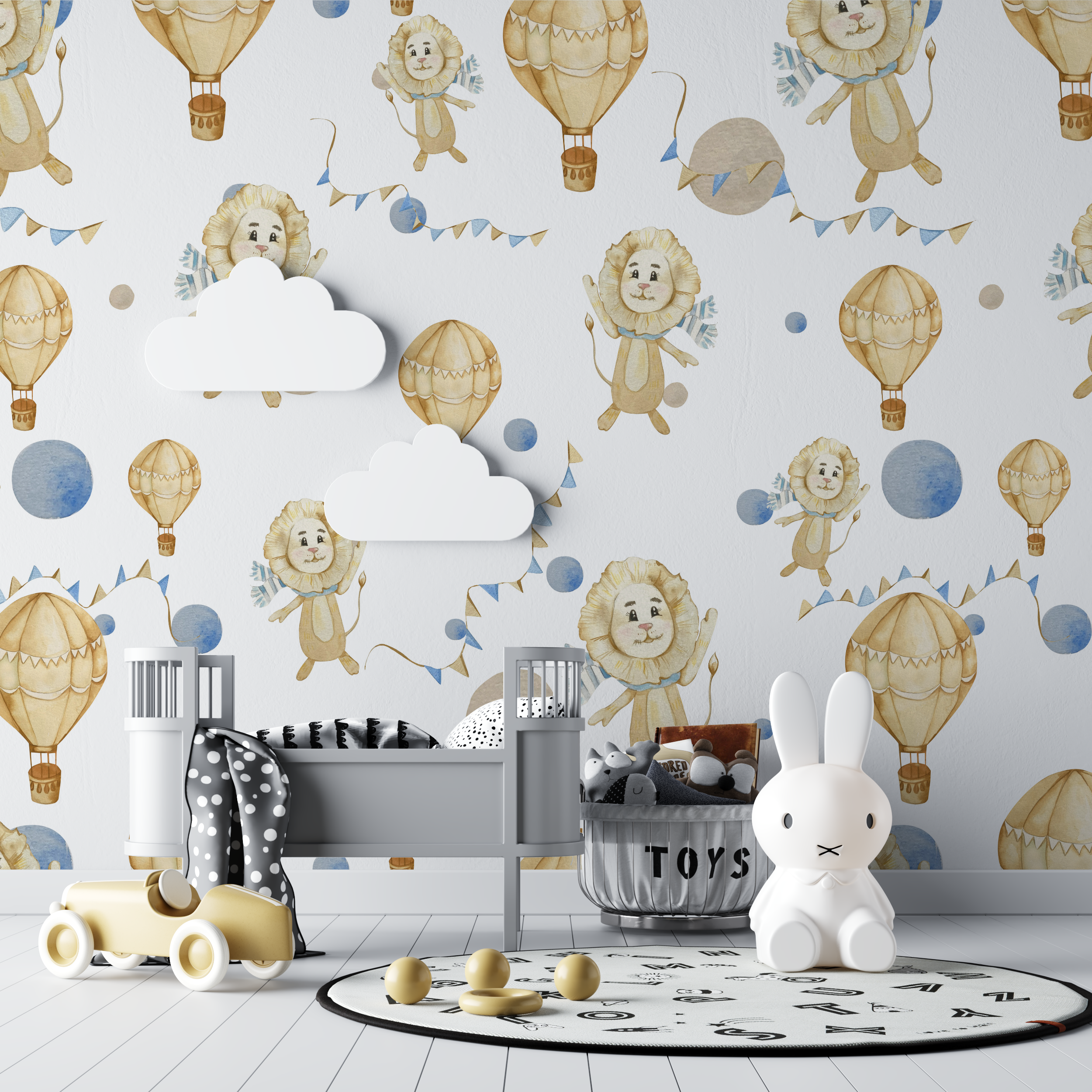 Lion Balloon Wallpaper | Murals Wallpaper