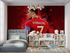 Papier peint foot ronaldo rouge panoramique garcon