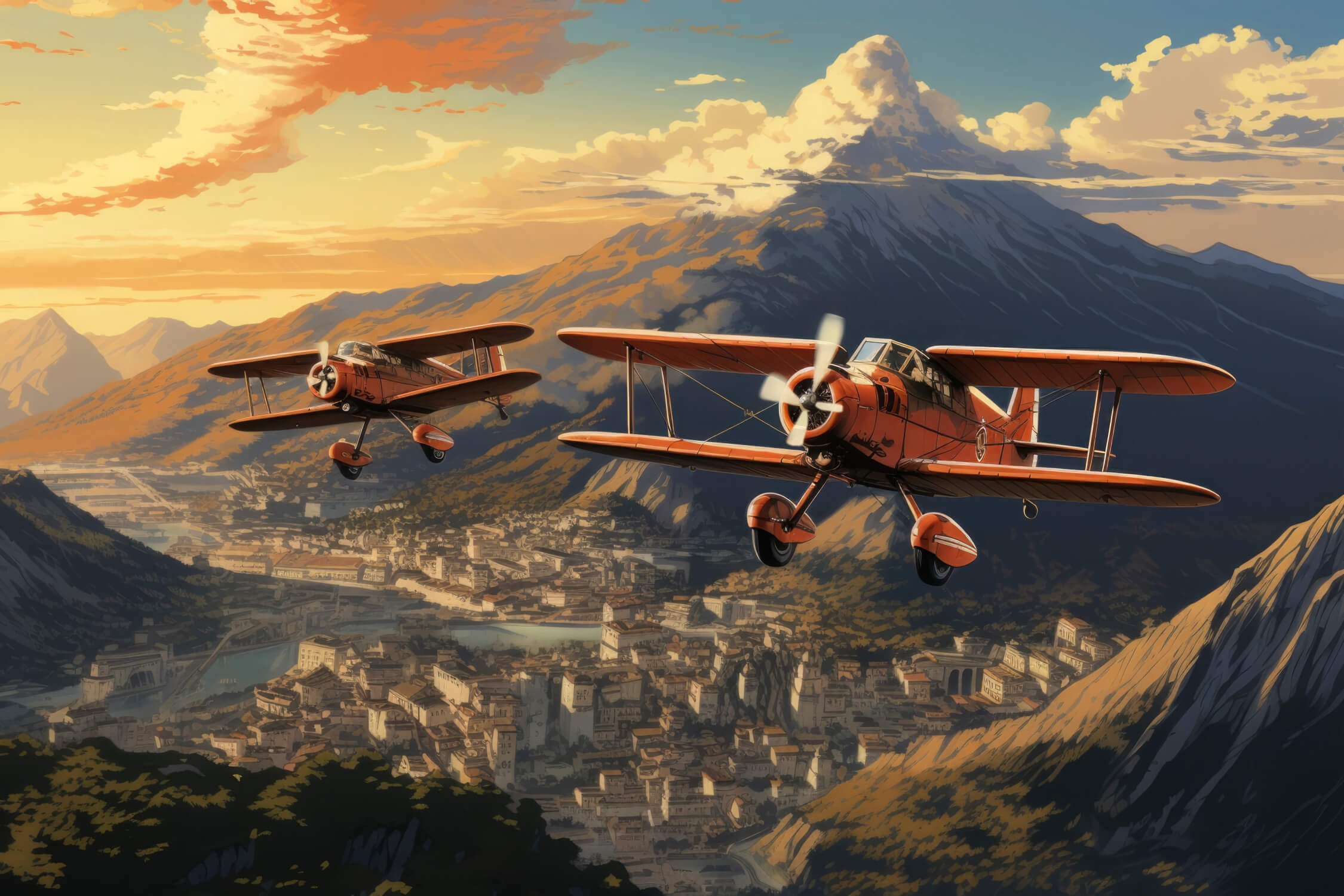 Adventure Plane Wallpaper | Murals Wallpaper