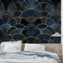 Art Deco Blue Gold Wallpaper | Murals Wallpaper