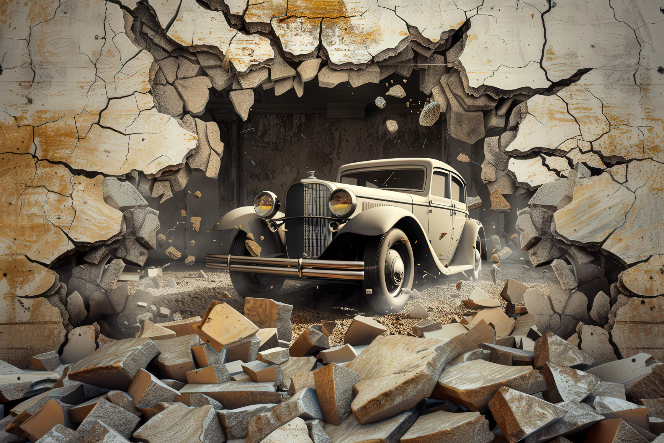3D Car Wallpaper | Murals Wallpaper