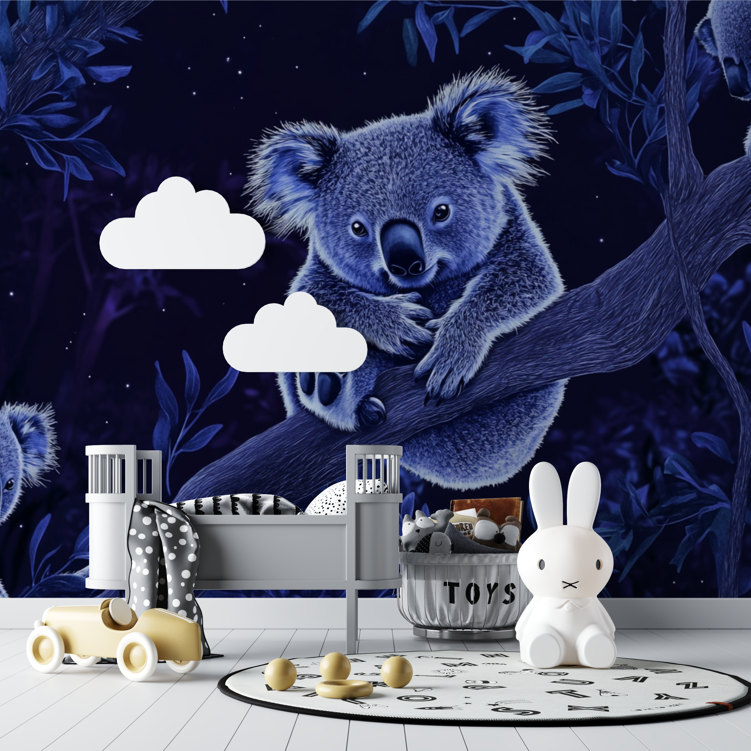 Koala Wallpaper and Night Magic | Murals Wallpaper
