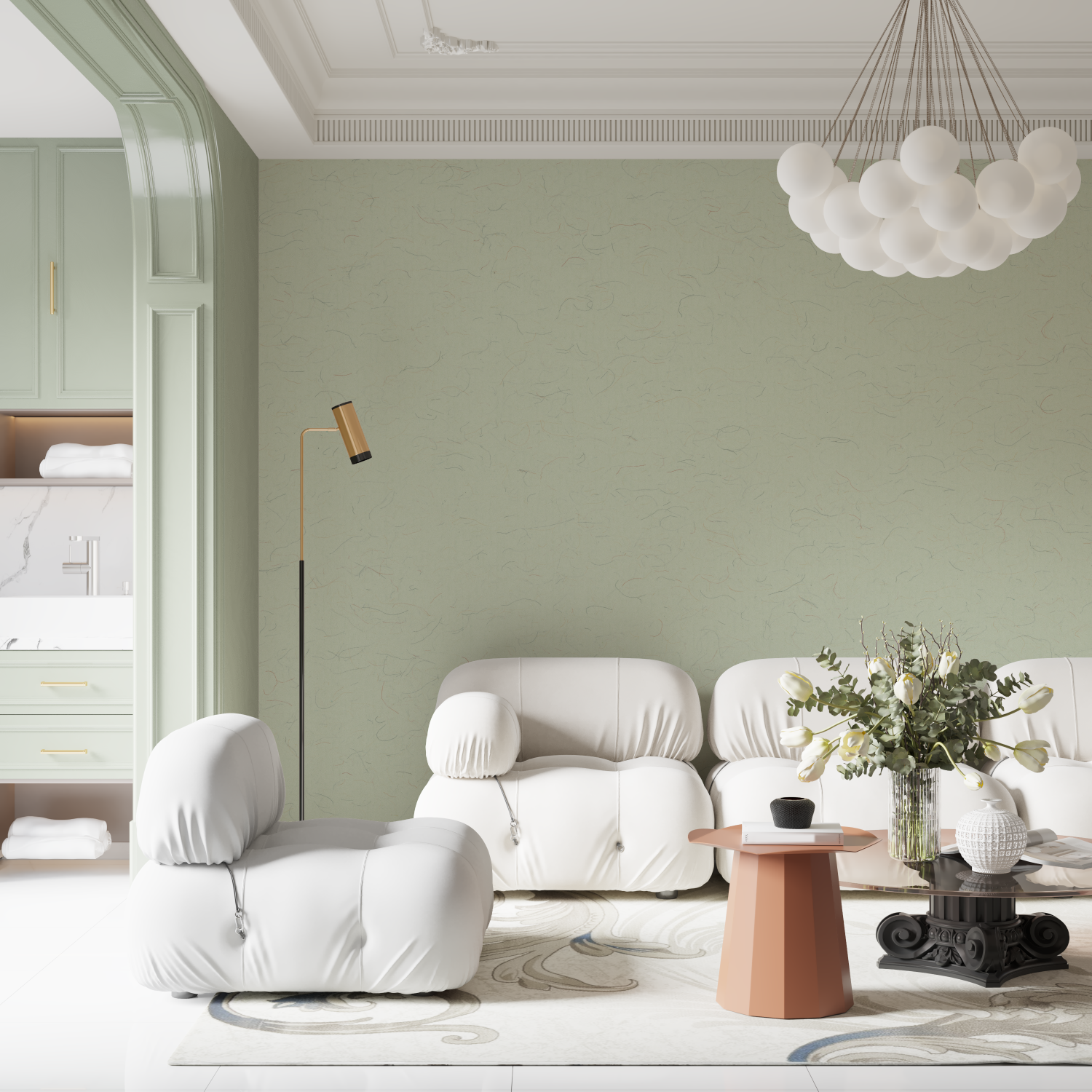 Aqua Green Solid Wallpaper | Murals Wallpaper