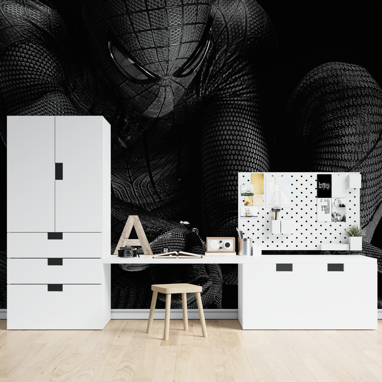 Black Spiderman Design Wallpaper | Murals Wallpaper
