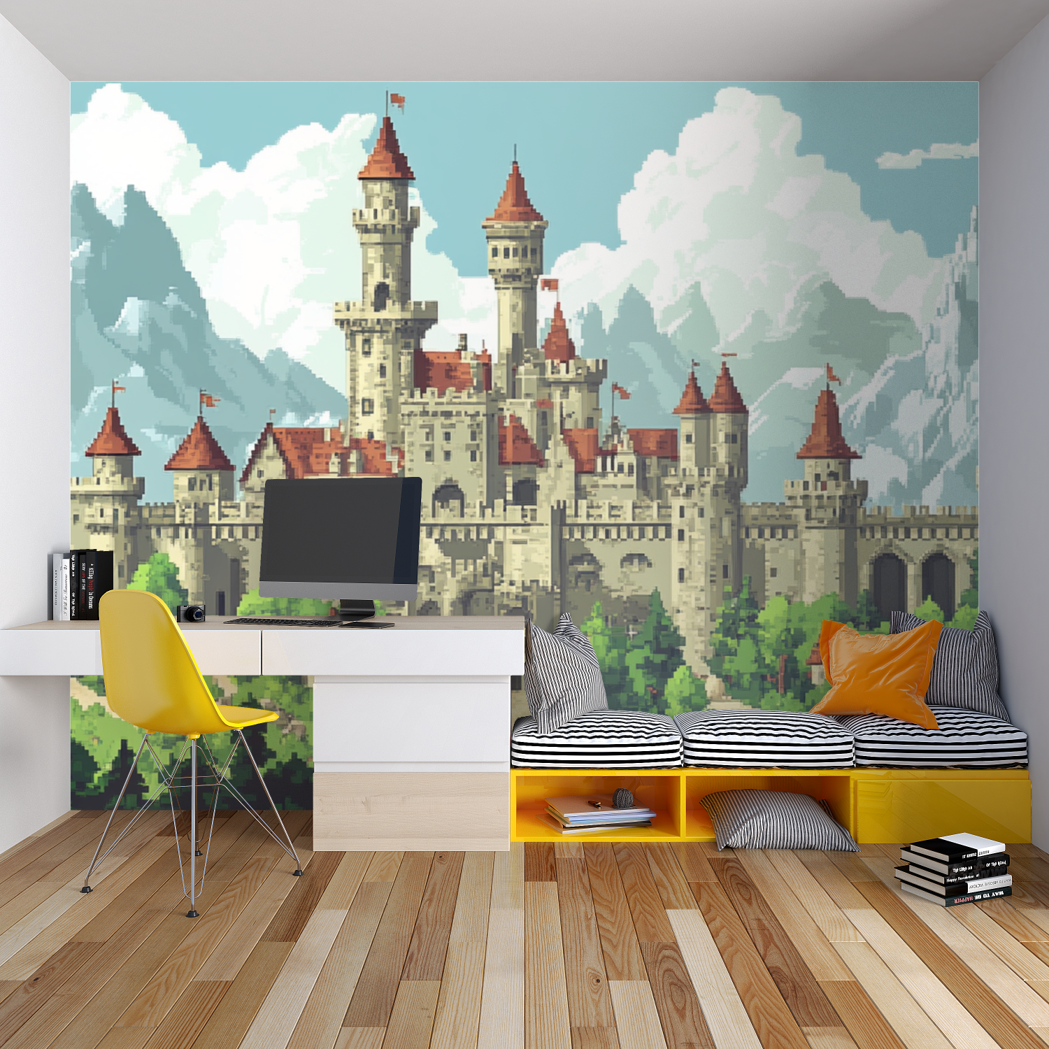 Pixel Knights Adventure Wallpaper | Murals Wallpaper