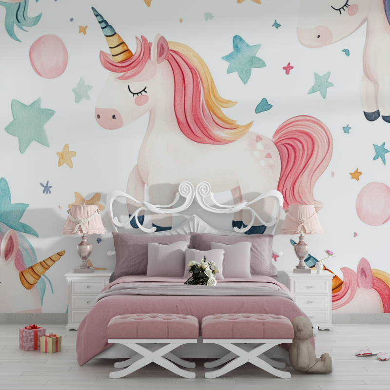 Cute Unicorn Wallpaper | Murals Wallpaper