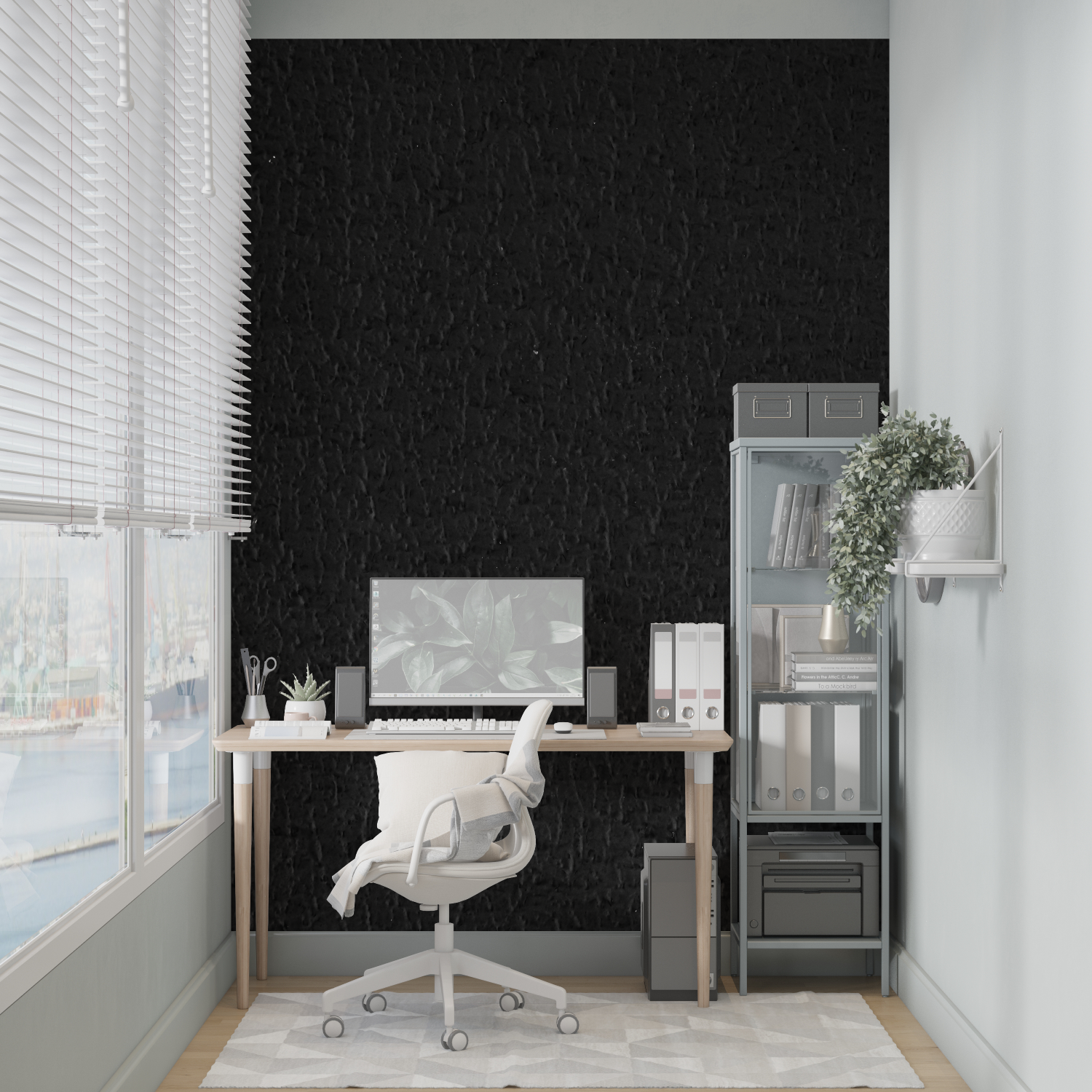 Black Leather Look Wallpaper | Murals Wallpaper