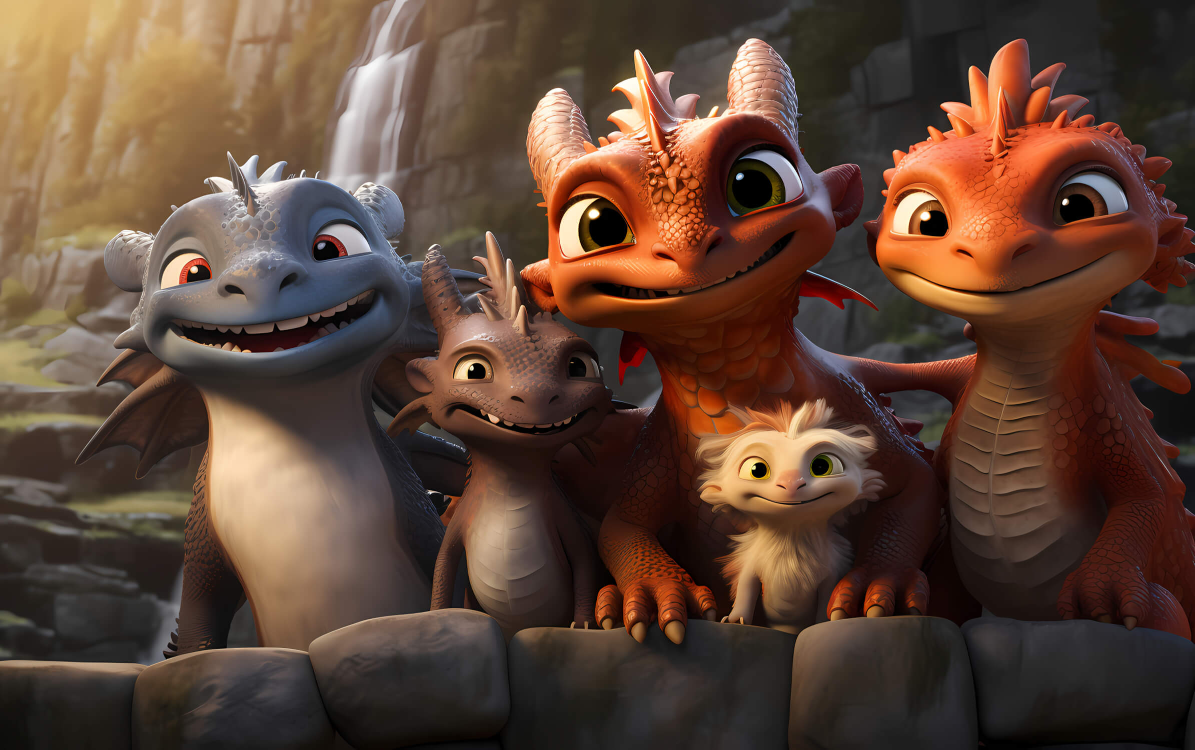 Papier-Malerei-Dinosaurier-Mignons