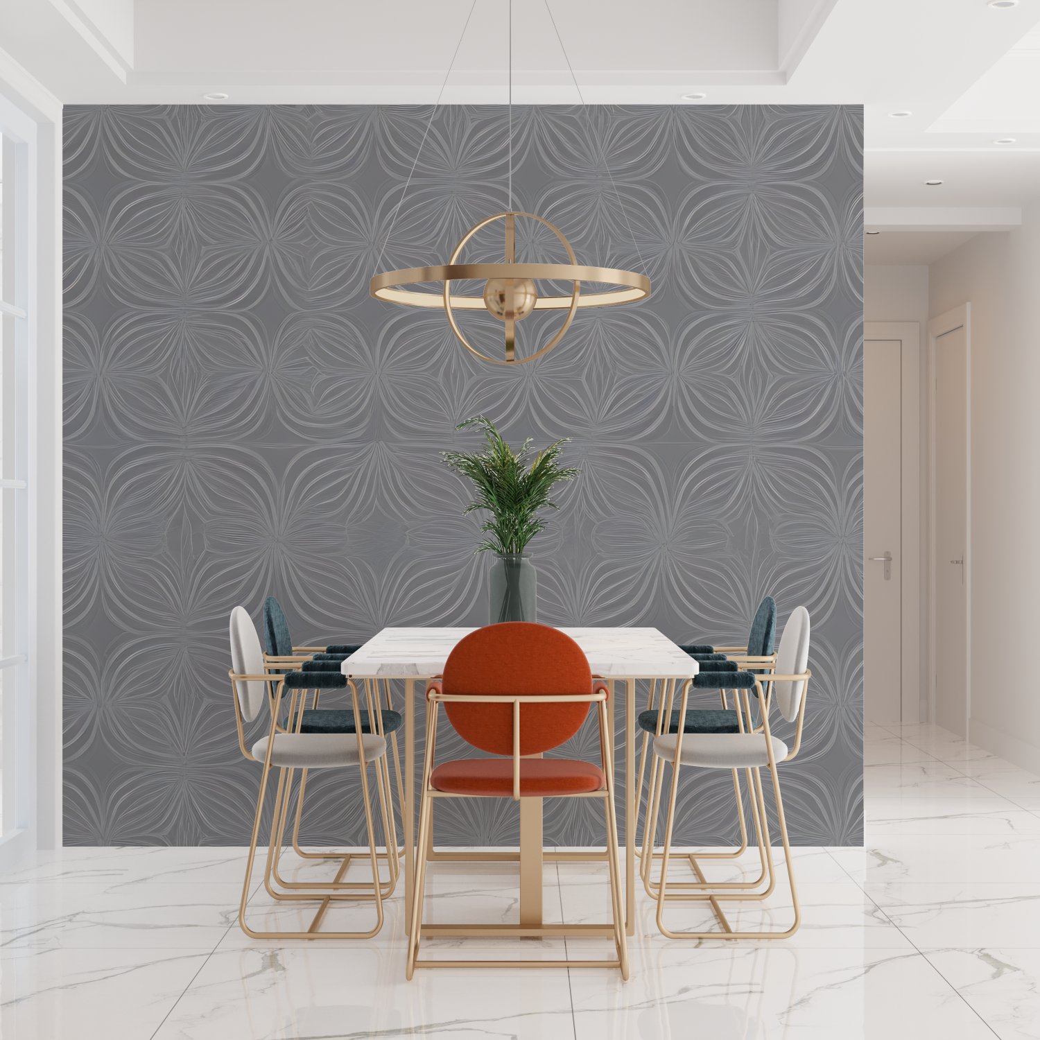 Gray Pattern Wallpaper | Murals Wallpaper