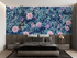 Blue and Pink Floral Wallpaper | Murals Wallpaper