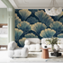 Art Deco Blue Shell Wallpaper | Murals Wallpaper