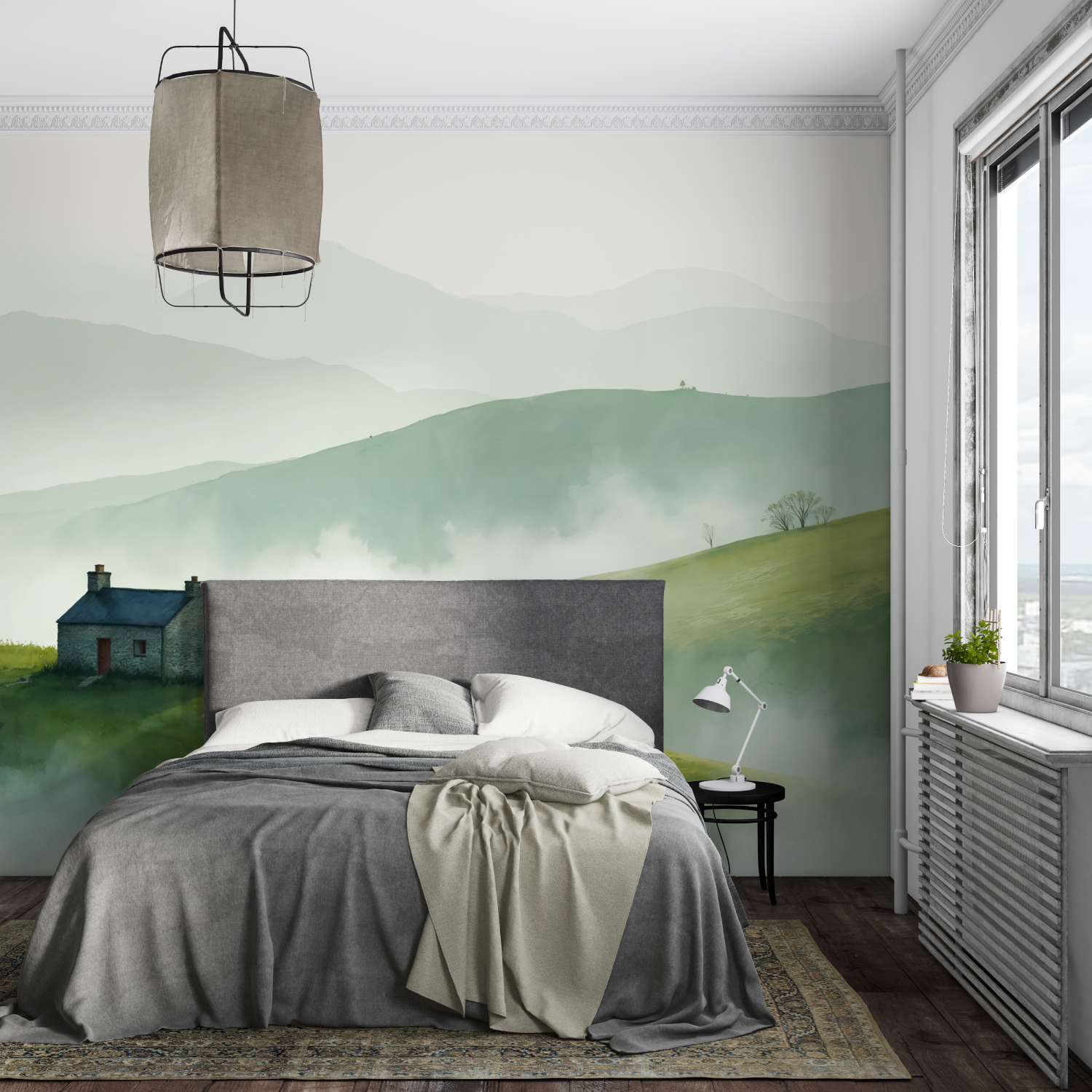 Watercolor Country Wallpaper | Murals Wallpaper