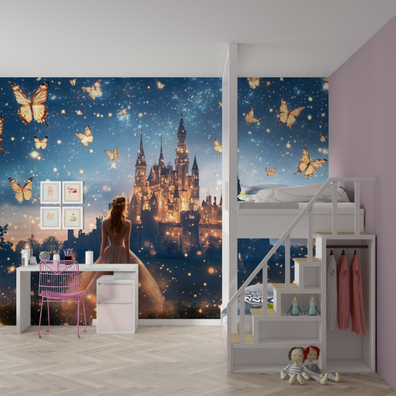 Tapete Prinzessin für Erwachsene im Kinderzimmer