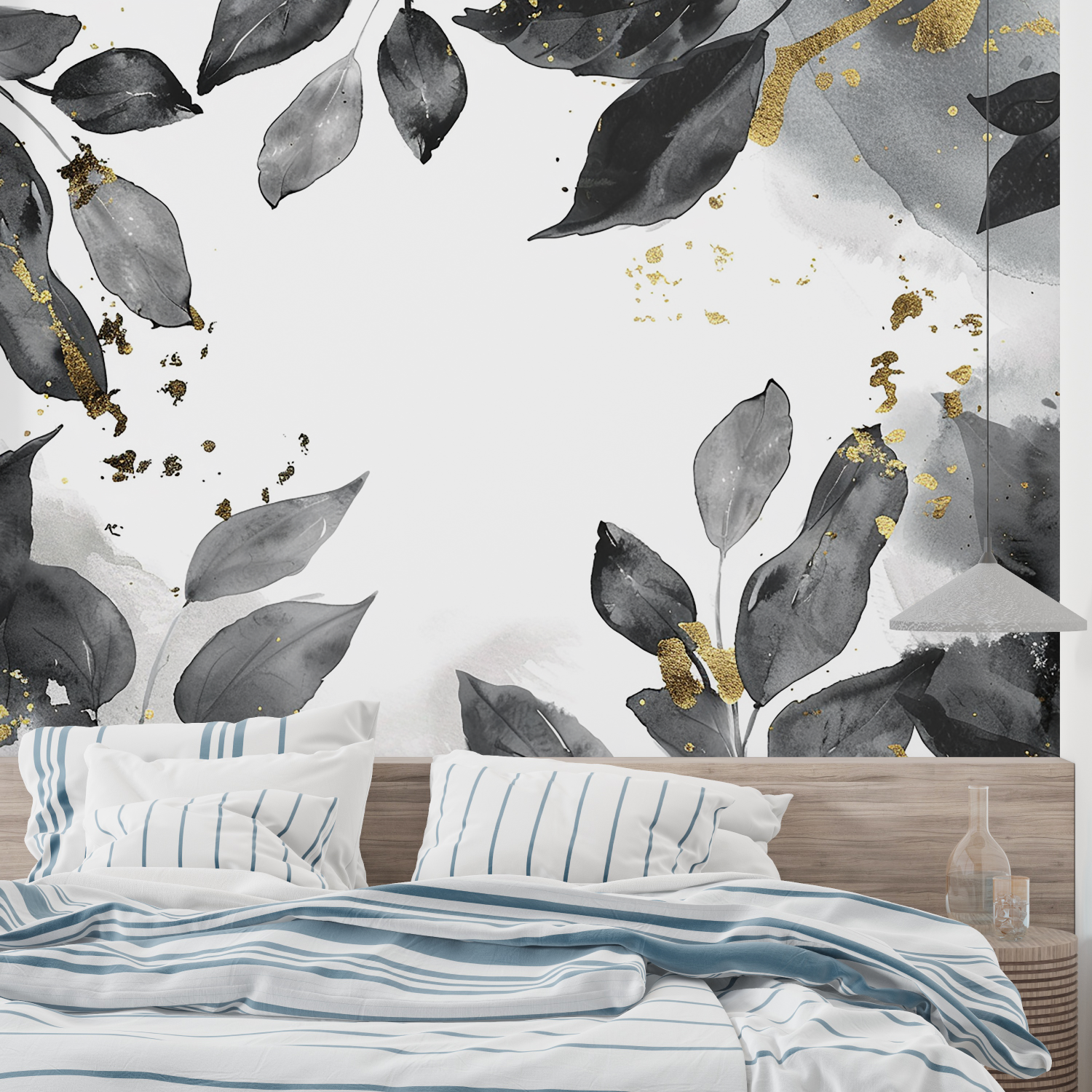 Black, White, and Gold Wallpaper | Murals Wallpaper