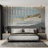 Panoramic view illusion mural w...er chambre adulte tendance
