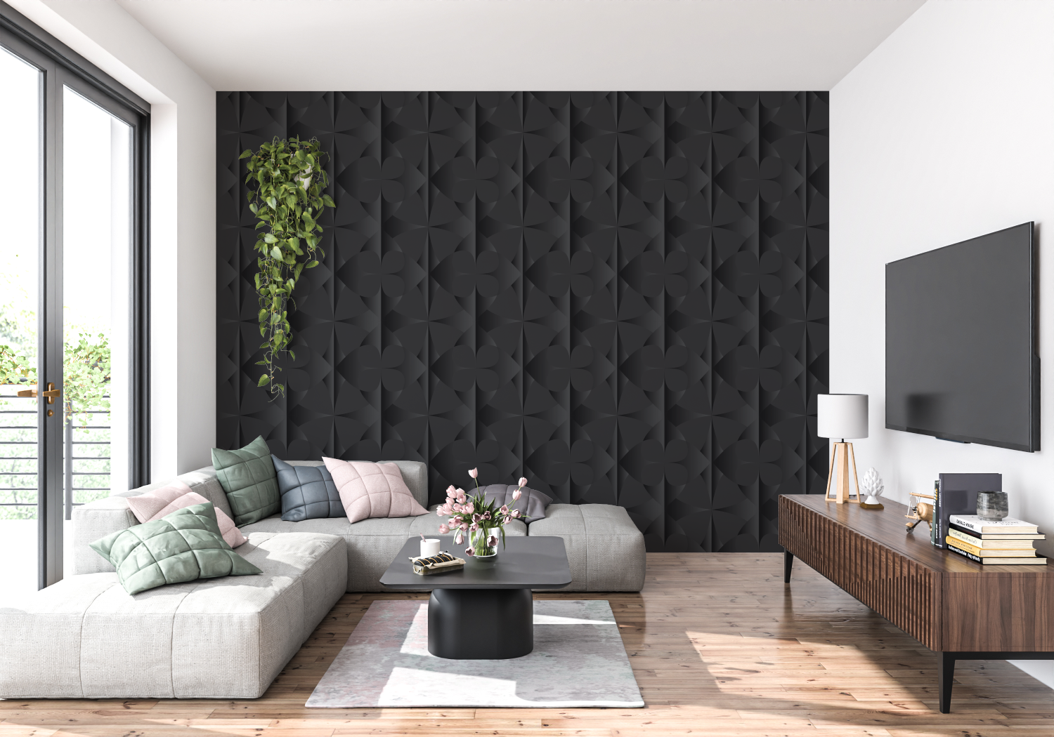 Black Design Wallpaper | Murals Wallpaper