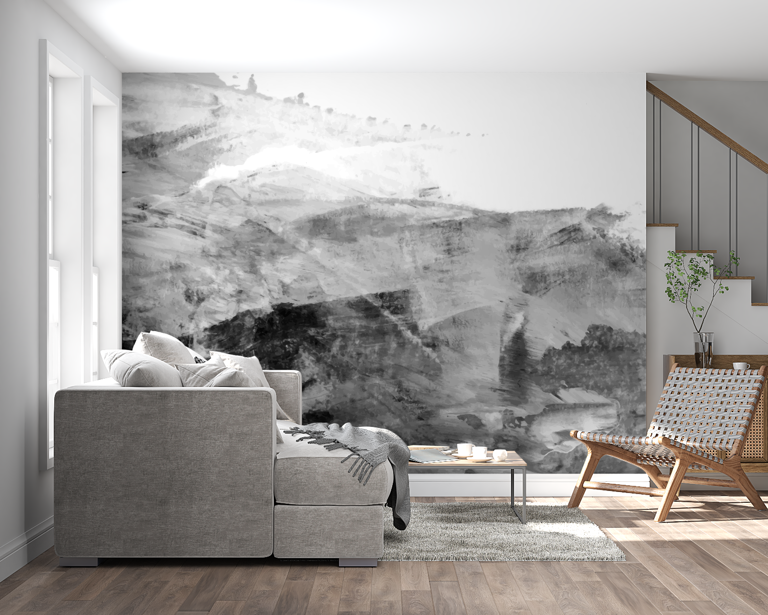 Black and Gray Wallpaper | Murals Wallpaper