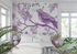 Purple Bird Wallpaper | Murals Wallpaper