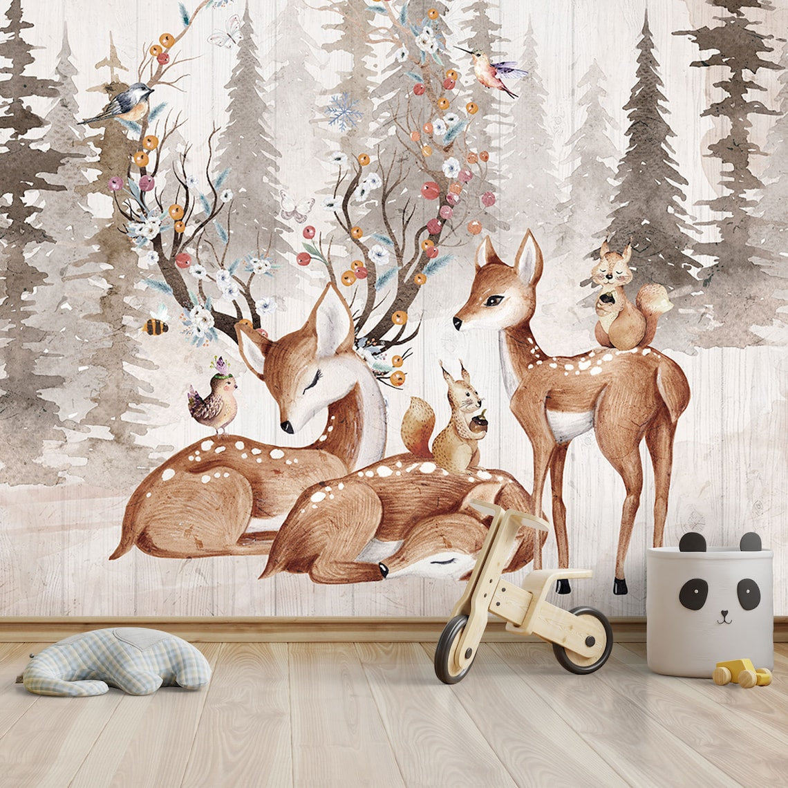 Animal Wallpaper <br/> Forest and Royal Deer | Murals Wallpaper