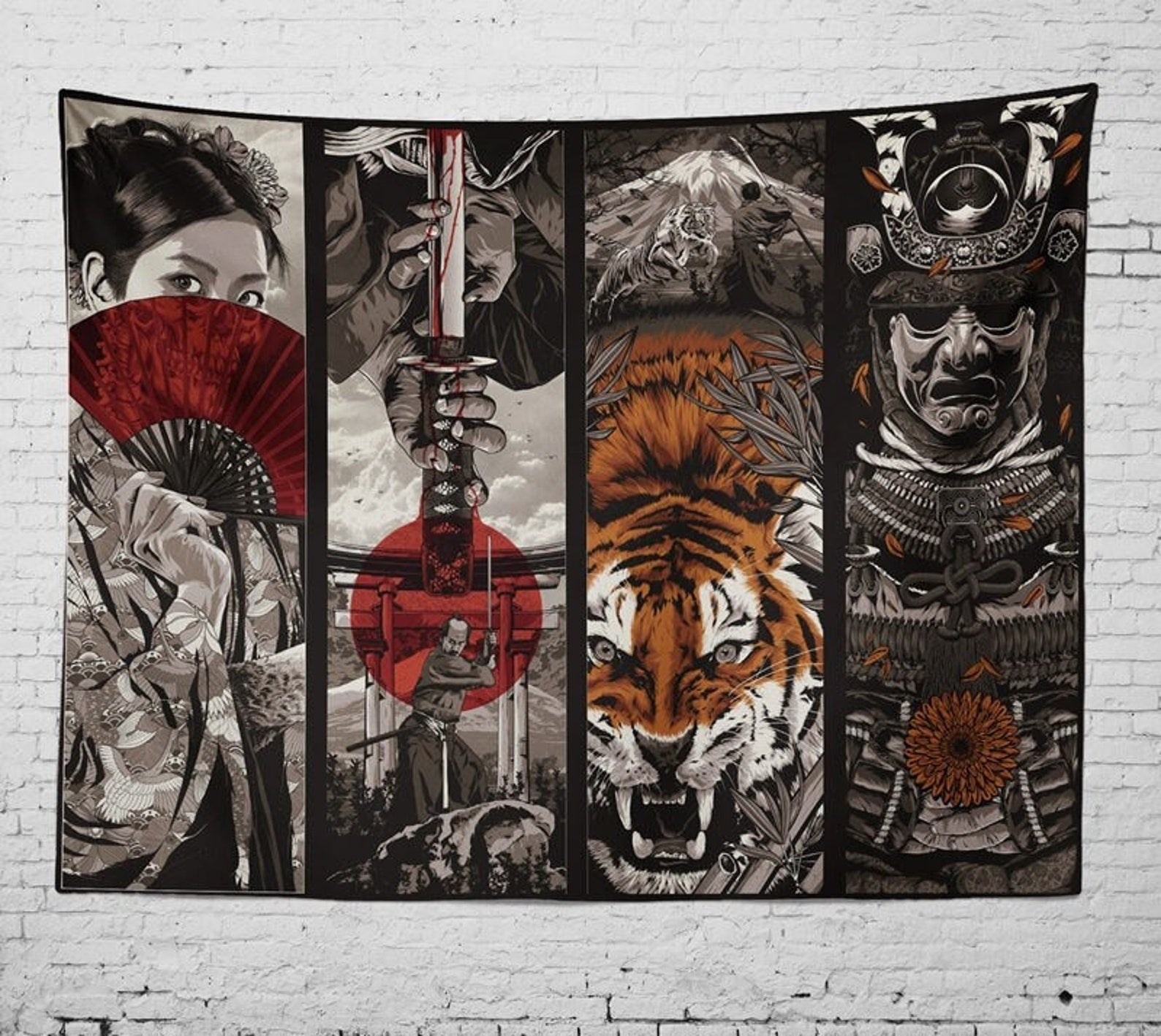 Japanese Wallpaper Geisha and Samurai | Murals Wallpaper