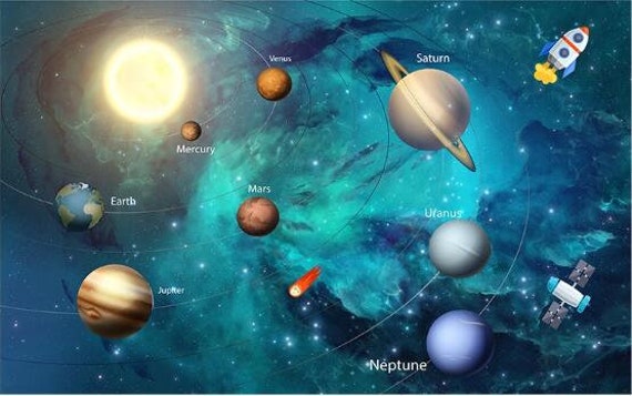Wallpaper with Planet | Murals Wallpaper