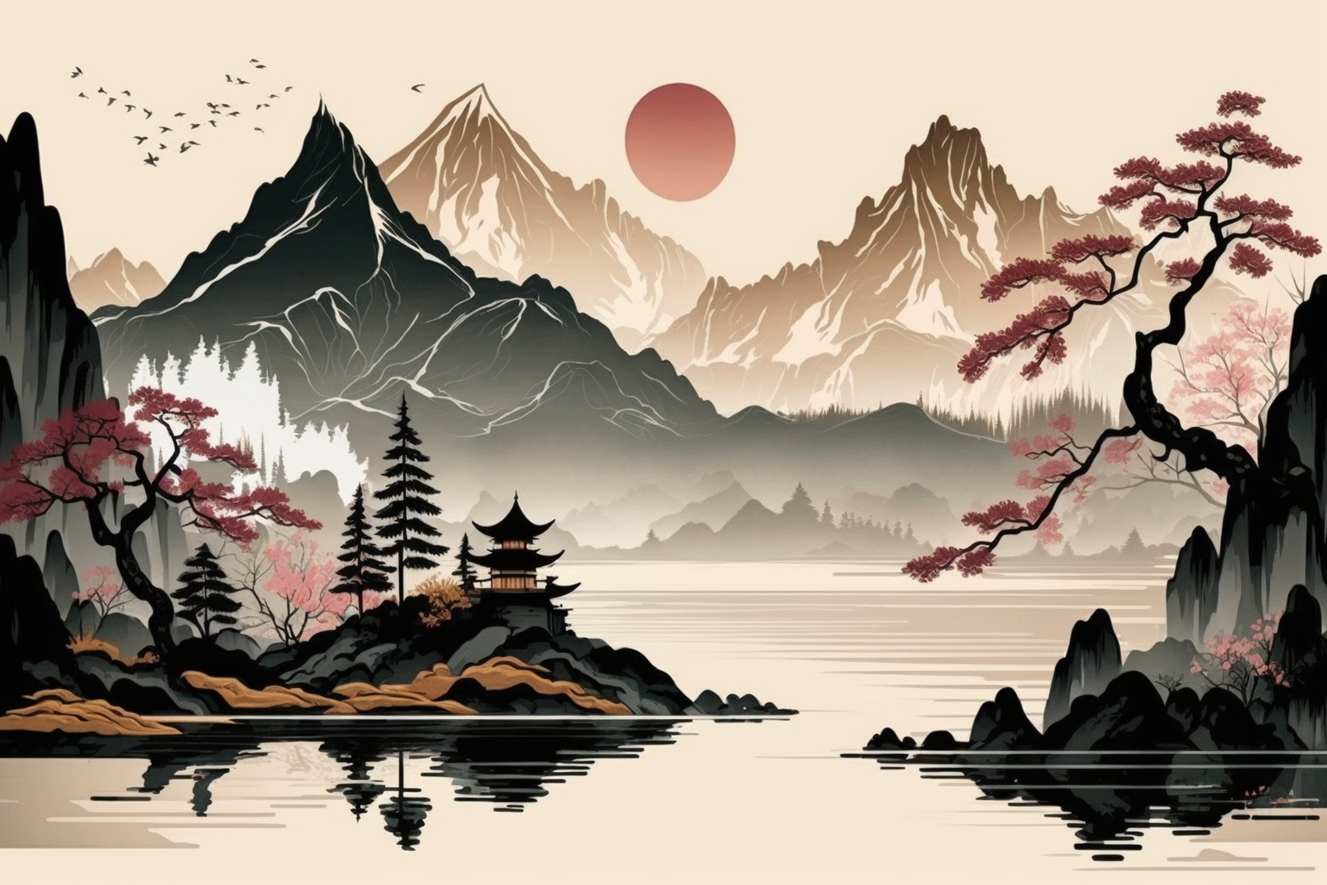Mural Japanese Tapestry