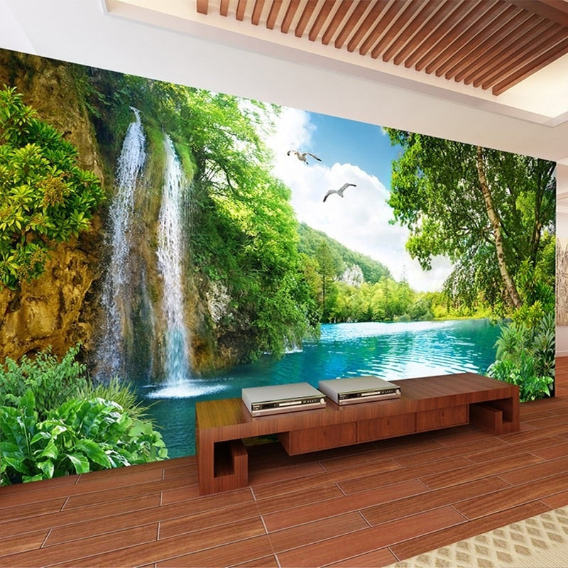3D Waterfall Wallpaper | Murals Wallpaper