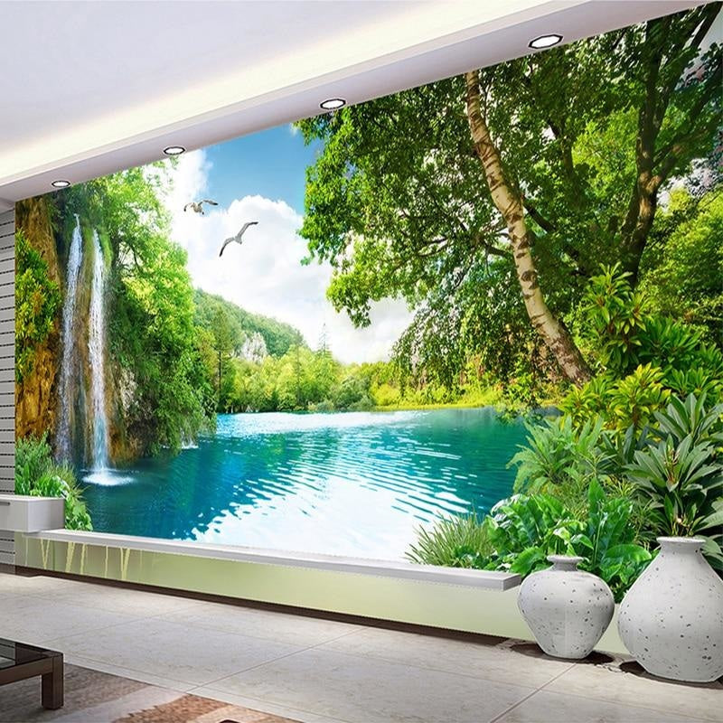 3D Waterfall Wallpaper | Murals Wallpaper