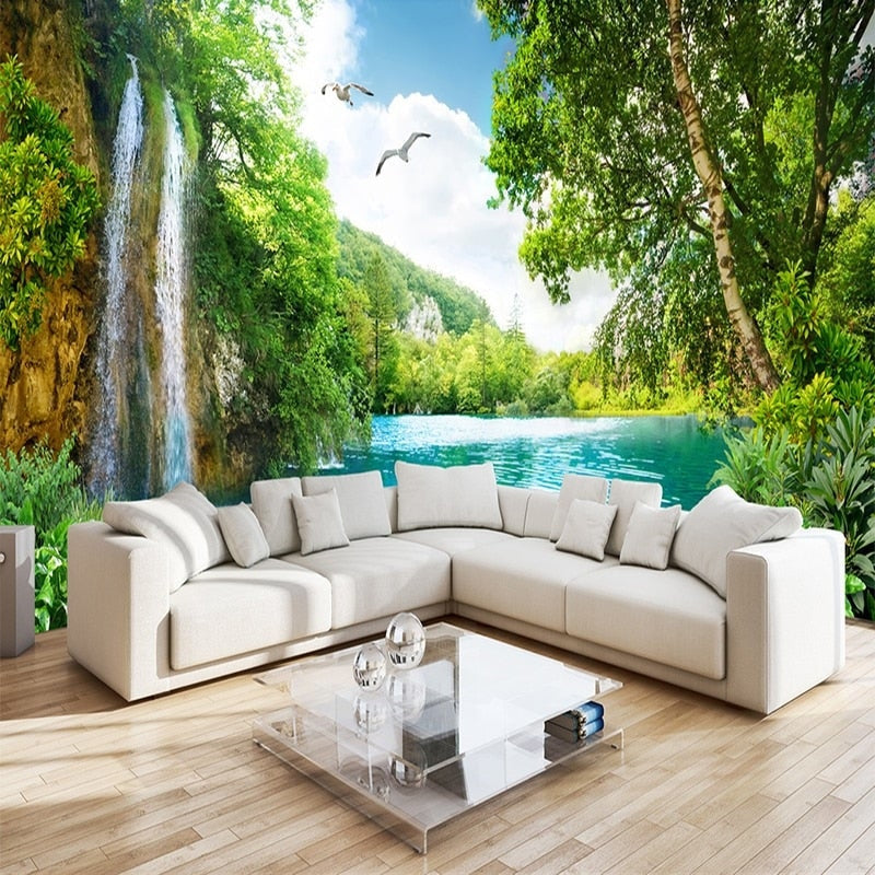 3D Waterfall Wallpaper | Murals Wallpaper