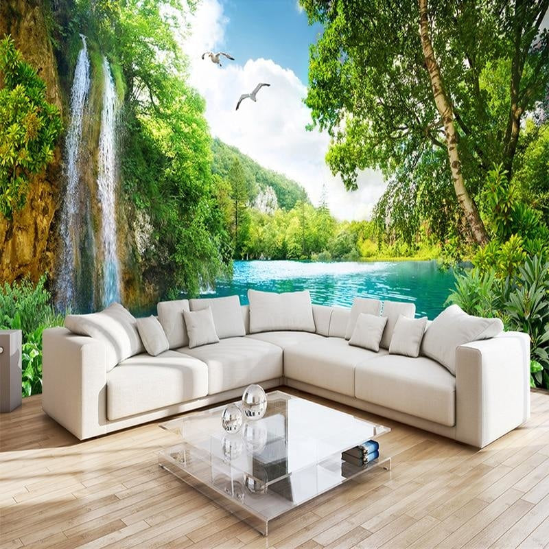 3D Waterfall Wallpaper | Murals Wallpaper